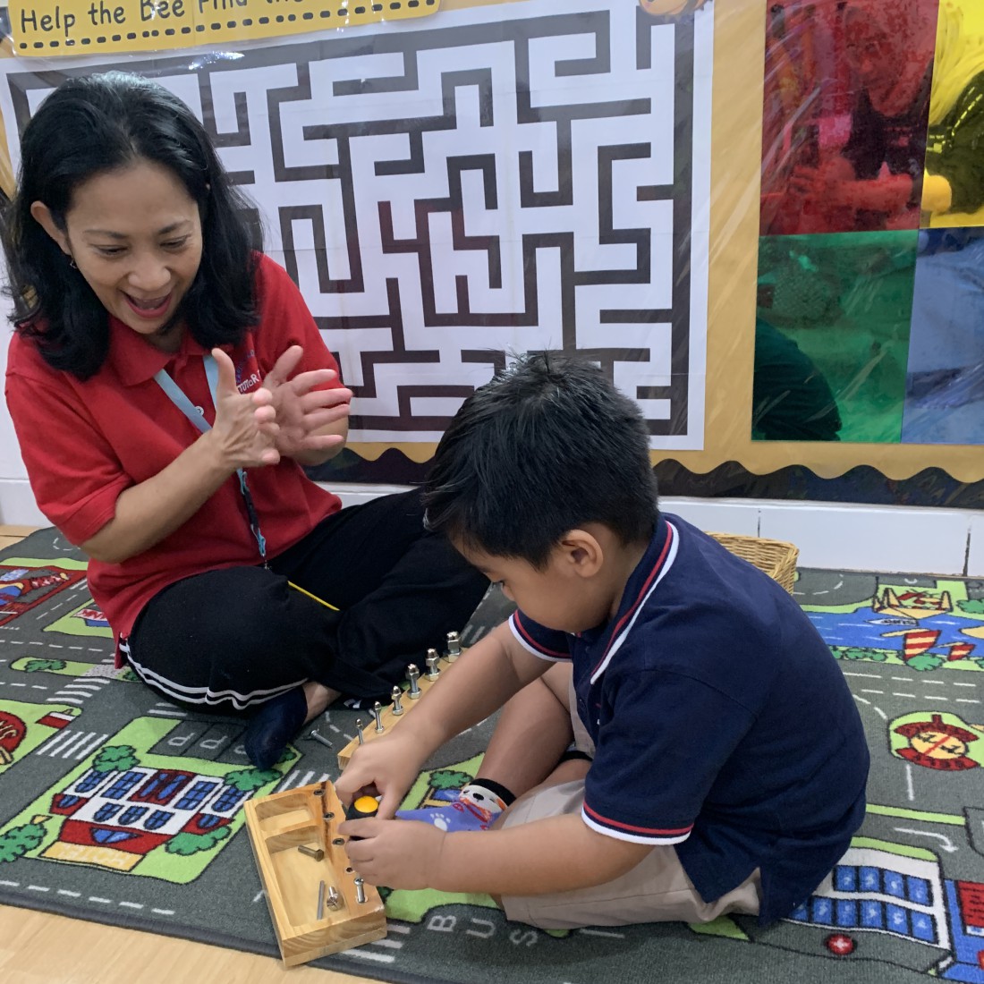 Classroom at Tutor Time Pondok Indah international preschool, South Jakarta
